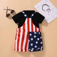 thumbnail image 7 of Winter Saving! Yievot 4th Of July Toddler Unisex Baby Casual Jumpsuits Clothes Sleeveless 2024 Summer Loose Romper Wide Leg Short Pants 1-6 Years 2024 Baby Outfits Clothing on Clearance, 7 of 7