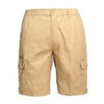 thumbnail image 3 of uikmnh Shorts Men Men's Cargo Shorts with Multiple Pockets Loose Fit Casual Straight Leg Pants Size:4XL, 3 of 5