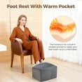 thumbnail image 4 of AMTPM Foot Rest for Under Desk, High-Density Foam Footrest with 3 Adjustable Heights for Car,Home and Office to Relieve Back,Lumbar,Knee Pain, 4 of 11