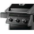 thumbnail image 3 of Napoleon Rogue 425 3-Burner Propane Gas Grill in Black with Cast Iron Cooking Grids, 3 of 5