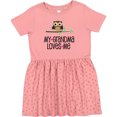 thumbnail image 3 of Inktastic Grandma Loves Me Girls Owl Girls Toddler Dress, 3 of 5