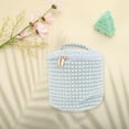 thumbnail image 3 of Unique Bargains 1 Pc Organizational Cylinder Dots Makeup Bag for Travel Blue Plush, 3 of 5