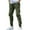 B-Olive Green, variant on Wyobmus Men's Cargo Pants Regular Fit Closed Bottom Work Pants 4 Pockets Spring And Winter Outdoor Casual Sport Joggers Pants A-Black