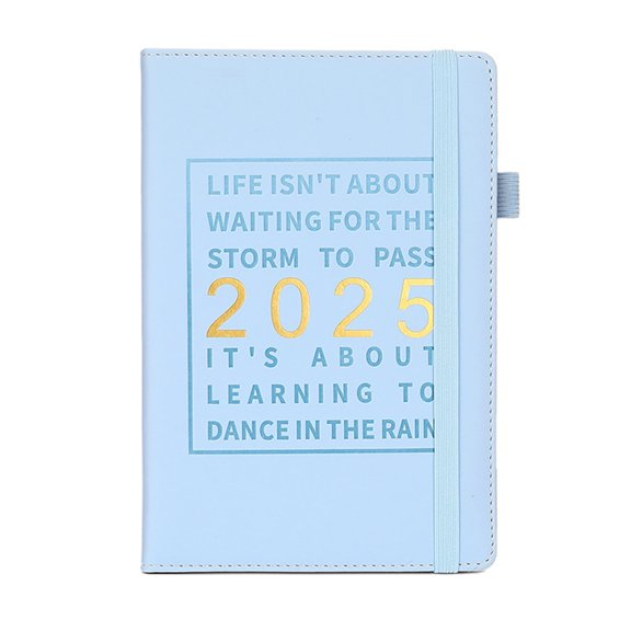 2025 Leather Daily Planner Journal Notebook Weekly Monthly Planner Academic Journal Appointment Book for Teacher Student