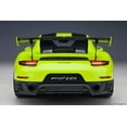 thumbnail image 6 of Porsche 911 (991.2) GT2 RS Weissach Package Acid Green with Carbon Stripes 1/18 Model Car by Autoart, 6 of 11