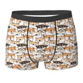 thumbnail image 6 of Men's Boxer Briefs, Shiba Inu Dog Soft Comfy Mens Underwear Boxer Briefs Breathable With Widen Waist, 6 of 7