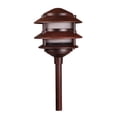 thumbnail image 4 of Best Pro Lighting's 20-Watt 3 Tier Pagoda Path Light In Rust, 4 of 6