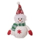 thumbnail image 3 of Muñeco de nieve decorativo, muñecos de peluche navideños, lindos animales de peluche navideños brillantes Sombrero puntiagudo, 3 of 9