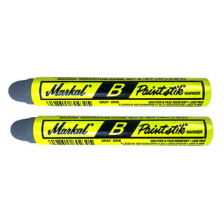 12-Pack MARKAL WS-3/8 PAINTSTIK® MARKERS, WHITE CRAYONS, 3/8” TIP