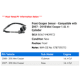 thumbnail image 2 of Front Oxygen Sensor - Compatible with 2007 - 2010 Mini Cooper 1.6L 4-Cylinder 2008 2009, 2 of 2