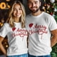 thumbnail image 4 of Camisetas informales de manga corta con estampado navideño para hombre, 4 of 8