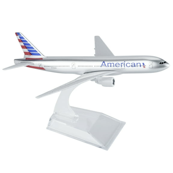 1/400 Exquisite American B777 Composite Material Airplane Model for Display Collectors and Enthusiasts
