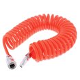 thumbnail image 1 of Unique Bargains 6 Meters Length 8mm x 5mm Polyurethane Coiled Air Hose Pipe Orange, 1 of 3