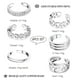 thumbnail image 2 of Anillo para el pie con apertura ajustable para el dedo del pie, joyería de vacaciones en la playa para mujeres europeas y americanas, traje de 8 piezas., 2 of 5