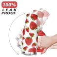 thumbnail image 6 of 40oz Cute Red Strawberry Stainless Steel Flip Straw Tumbler Spill Proof Travel Cup Double Wall Vacuum Insulated Coffee Mug with Top Handle, 6 of 6