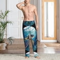 thumbnail image 2 of Balery Watercolor Turtle4 Pantalones de pijama para hombre, pijama ultraligero, pantalón de descanso-X-Large, 2 of 6