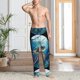 thumbnail image 2 of Fotbe Watercolor Turtle4 Pantalones de Pijama para Hombre, Pantalones de Dormir, Pantalones de Casa con Cintura Ajustable y Bolsillos-XX-Large, 2 of 6