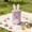 #0015-Purple, variant on CREATITOY Cute Bunny Shaped Tin Storage Can Easter Spring Holiday Candy Jar Gift Box Home Shelf Decor Bucket