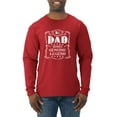thumbnail image 1 of Wild Bobby, No. 1 Dad Genuine Legend Father's Day Mens Long Sleeve Shirt, Red, Large, 1 of 6