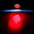 thumbnail image 5 of Luz trasera de rejilla LED retro para motocicleta, luz de señal de freno y parada para matrícula con soporte plateado, 5 of 5