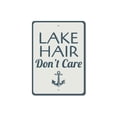 thumbnail image 2 of Lake Hair Dont Care Novelty Decor, Metal Wall Sign - 10x14 Inches, 2 of 4