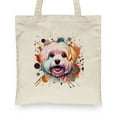thumbnail image 2 of Maltese Portrait Watercolor Vintage Retro Styles Canvas Tote Bag Maltese Dog Lover Gifts Idea Reusable Shopping Grocery Bag - 00001, 2 of 5