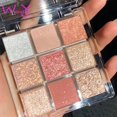 thumbnail image 2 of Paleta De Sombras De Ojos JADED De 9 Colores Mate Pearl Glitter Gao Jiahui  unisex, 2 of 2