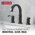 thumbnail image 3 of Delta 35588-Dst Tetra 1.2 GPM Widespread Bathroom Faucet - Lumicoat Stainless, 3 of 7