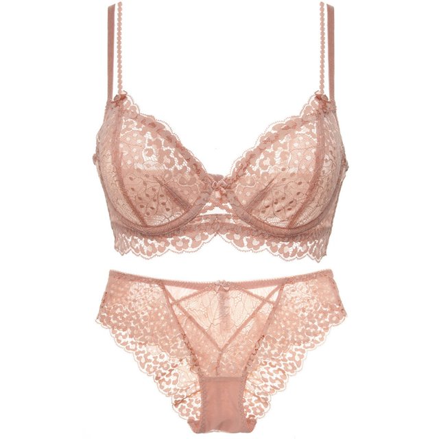Gibobby Ropa sexy de mujer para sexo Conjunto De Lencería Erótica Ropa Interior Sexy para Mujeres Encaje Mujeres Lencería Cuello en V Ropa de Dormir(Rosa, 85C)