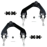 Detroit Axle - Front Upper Control Arms w/Ball Joint and Sway Bar Links Replacement for 1990 - 1993 Honda Accord - 4pc Set