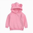 thumbnail image 3 of KPOPLK Toddler Baby Boys Hooded Sweatshirt Pullover 3 6 9 12 18 Months 2T 3T Casual Long Sleeve Hoodies Solid Color Fleece Pocket Sweatshirt Tops,Size 12-24 Months, 3 of 7
