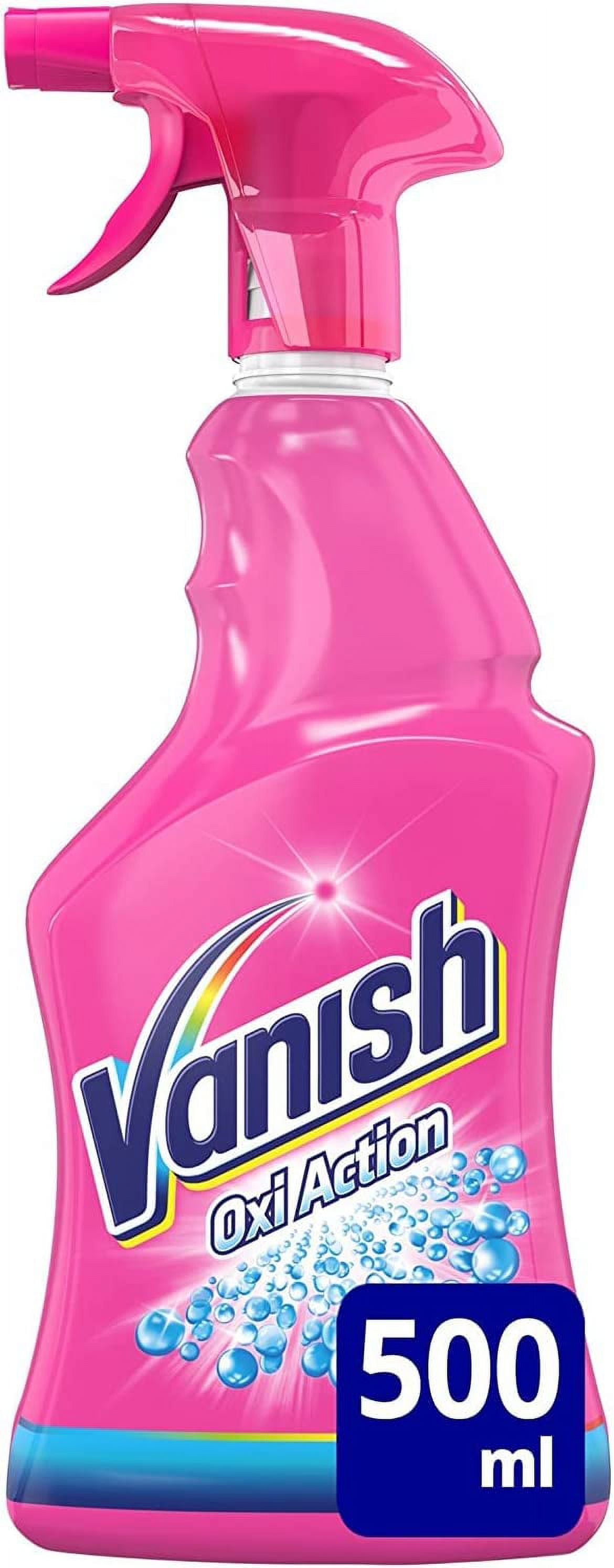 Vanish Oxi Action - Spray quitamanchas de tela, 16.9 fl oz, paquete de 4  Vanish