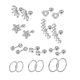 thumbnail image 1 of 10 Pares Piercing Aretes Oreja Cartílago Acero Inoxidable, 1 of 1