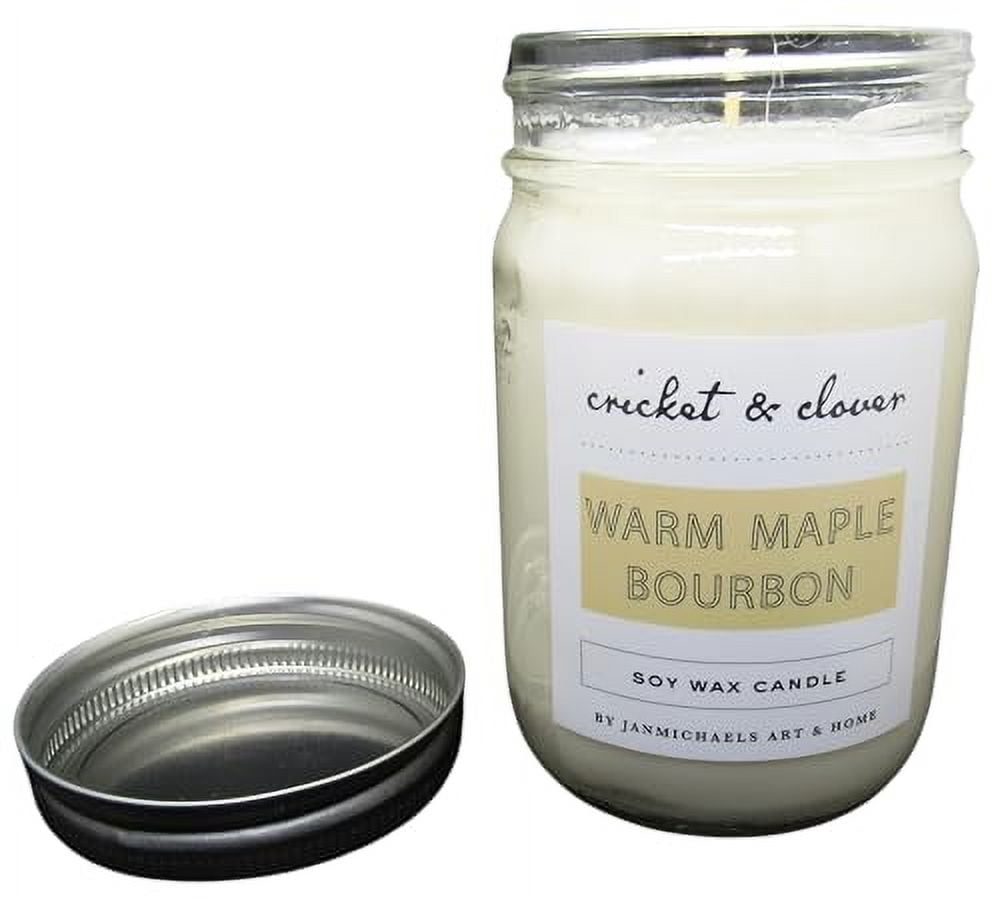 Warm Maple Bourbon Soy Pint Mason Jar Candle