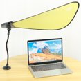thumbnail image 2 of Laptop Sun Shade for Working Outside Anti-Glare Laptop Visor with Suction Cup Adjustable Bendable Office Desk Shade Folding Car Window Shades Laptop Shade Cover for Laptop Computers Car, 2 of 10