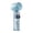 Green, variant on Btomtd Transparent Ice-Cool Folding Fan, Handheld Portable Air Mover Mini Fan with Powerful Airflow for Home and Outdoor Use (White)