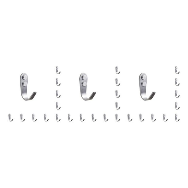 Naiovety Colgador de ropa de acero inoxidable, 10 piezas, resistente, autoadhesivo, resistente a desgarros, antioxidante, gancho para inodoro Type1 NO1