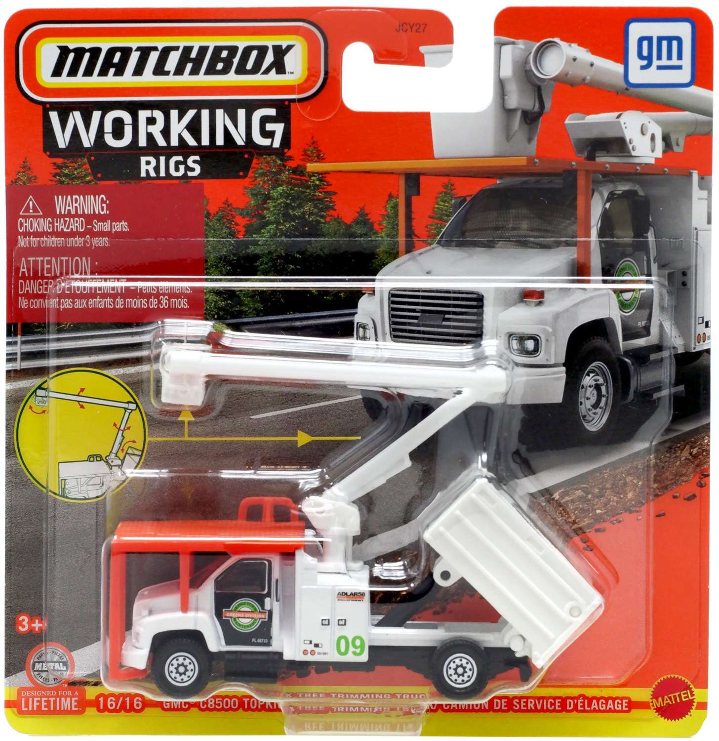 Matchbox Working Rigs GMC 3500 Attenuator Truck Diecast