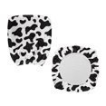 thumbnail image 7 of ZUXONGSY Cow Print Office Chair Cover Set of 2 Piece Mid Back Chair Covers Expandable Computer Desk Chair Seat Cover Replacement Furniture Protector for Family Friends, 7 of 7