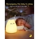 thumbnail image 4 of Luz nocturna LED portátil para niños, lámpara de gato de silicona multicolor, blanco cálido y 7 colores de respiración, control USB sensible al tacto, control remoto recargable, 4 of 5