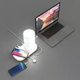 thumbnail image 2 of Ihome 3900727 10.34 in. Gloss White Desk Lamp with Charging Station, 2 of 2