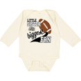 thumbnail image 3 of Inktastic Little Sister and Biggest Fan Football Player Girls Long Sleeve Baby Bodysuit, 3 of 5