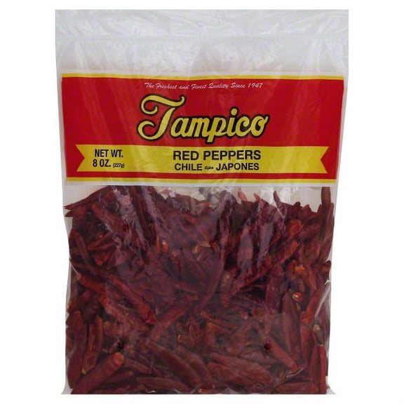Dried Whole Red Peppers (Chile Japonés) – 8 oz