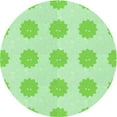 thumbnail image 1 of Ahgly Company Indoor Round Patterned Stoplight Go Green Area Rugs, 7' Round, 1 of 6