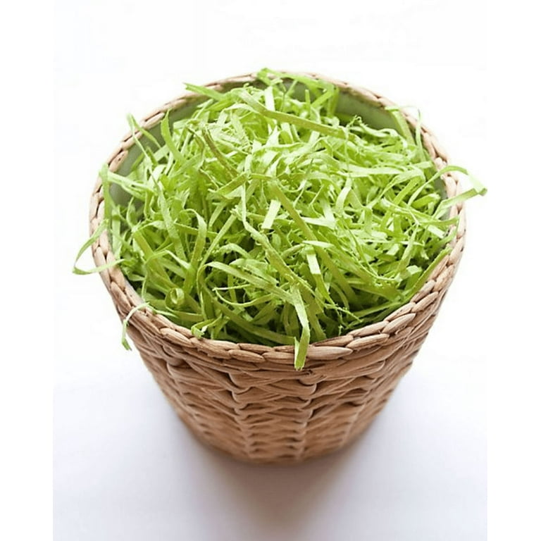 Aspenwood Small Easter Grass Basket Filler in Chartreuse (3 Pack) 