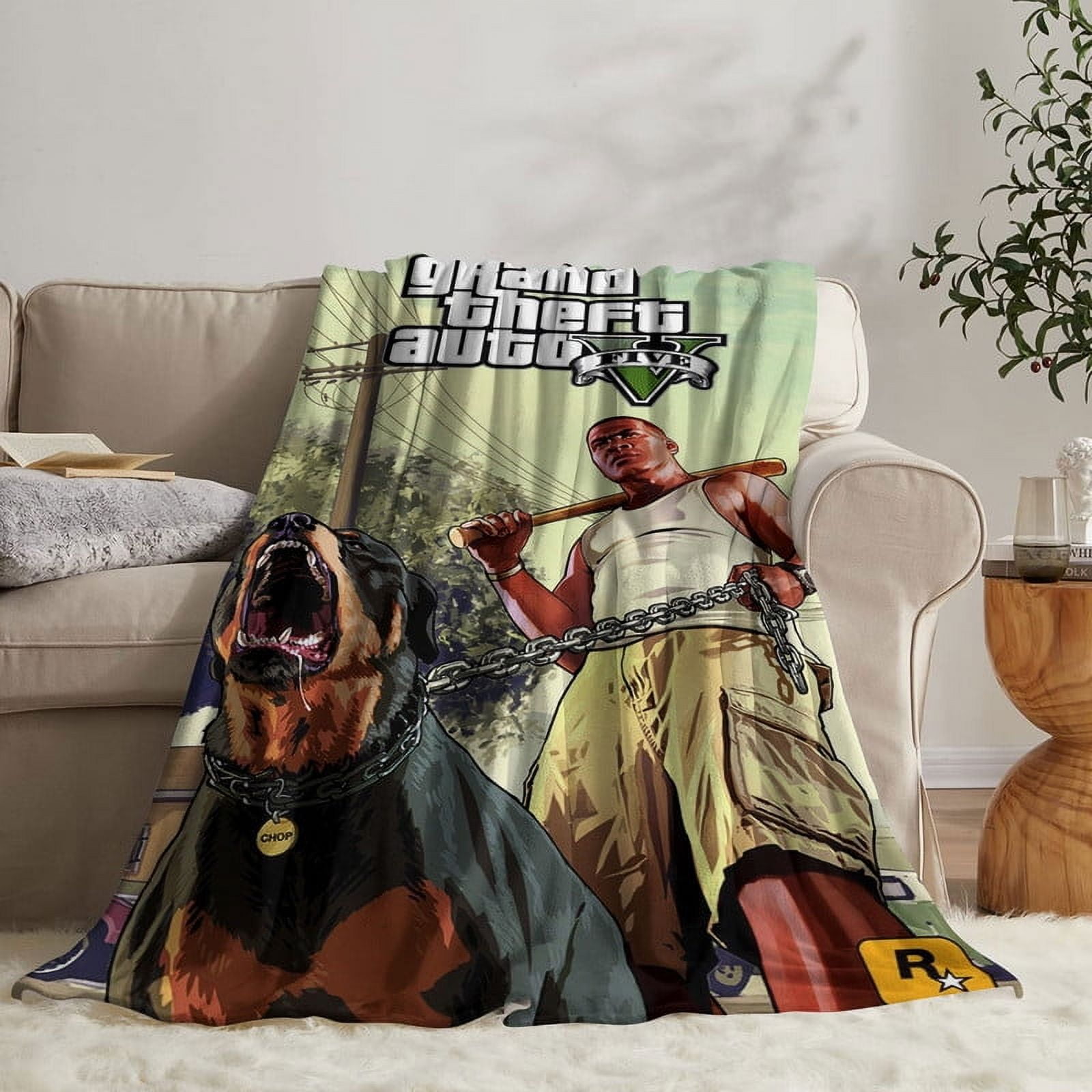 Grand Theft Auto Gra5 Throw Blanket Gifts for Fans Lover Girls Boys Women Present Hoodie Him Bed 30"x40"