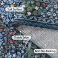 thumbnail image 6 of Lahome Washable 5'x7' Floral Area Rug, Blue Forest Rugs for Living Room, Non-Slip Low Pile Stain-Resistant Boho Carpet for Bedroom Dining Room Office Farmhouse, Blue, 6 of 10