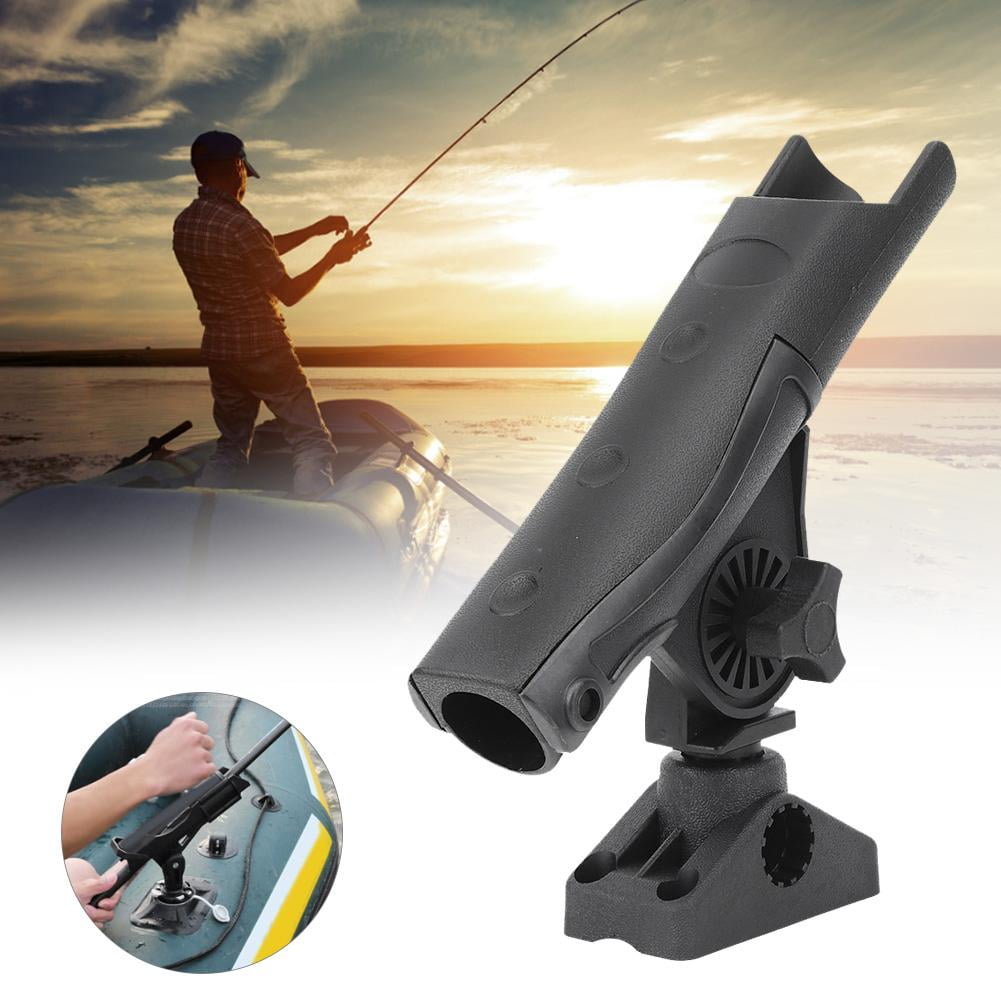 Qiilu Universal Fishing Rod Base Holder Bracket Tool 360 Degrees