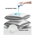 thumbnail image 5 of Outdoor Throw Pillow Cover Greek Meander Border Inspired Key Waterproof Cushion Covers 2 Pack Abstract Twist Stripe on White Pillow Cases Home Decoration for Patio Garden Couch Sofa, 5 of 7