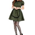 thumbnail image 1 of Conjunto de disfraz de mujer Zulema vestido de Halloween verde traje de cosplay, 1 of 6